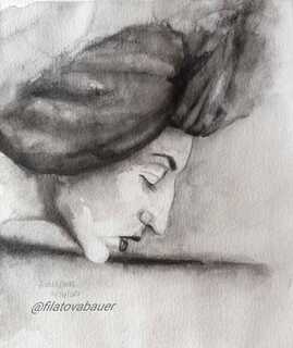 Grafito, Retrato perfil, 4 Sesiones, incluye materiales