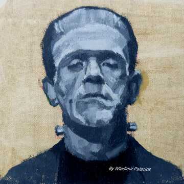 Óleo, retrato monocromático de tu monstruo favorito, 4 Sesiones, incluye materiales