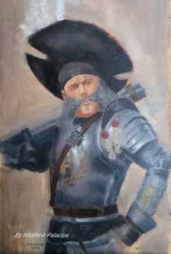 Óleo, Pintura con paleta Zorn, Guerrero Medieval, 4 Sesiones, incluye materiales