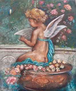 Pastel seco, Ángeles, 4 Sesiones, incluye materiales