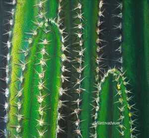 Pastel al óleo, Cactus, 4 Sesiones, incluye materiales